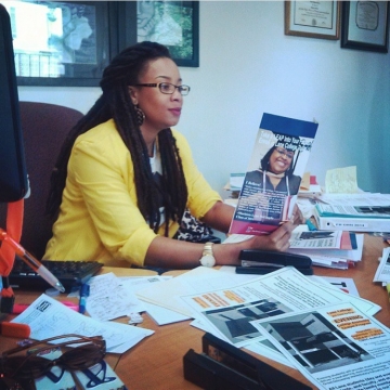 Kandace Walker hard at work!